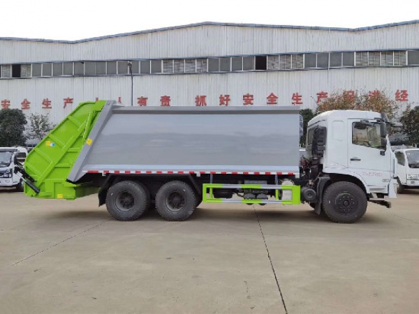 東風(fēng)專底國(guó)六后雙橋20方壓縮式垃圾車