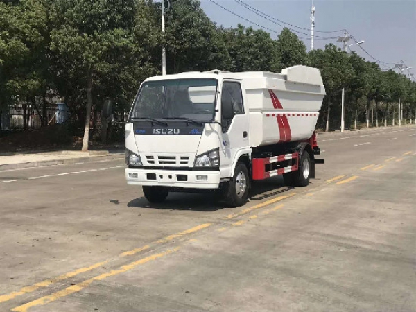 五十鈴100p國六無泄漏后掛桶垃圾車
