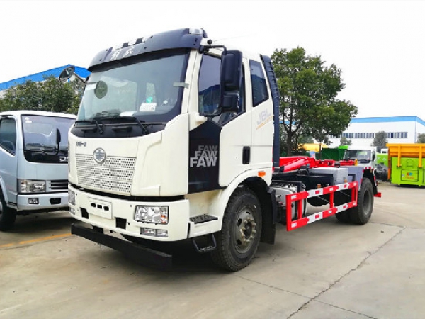 解放J6國六12~14方車廂可卸(鉤臂)式垃圾車