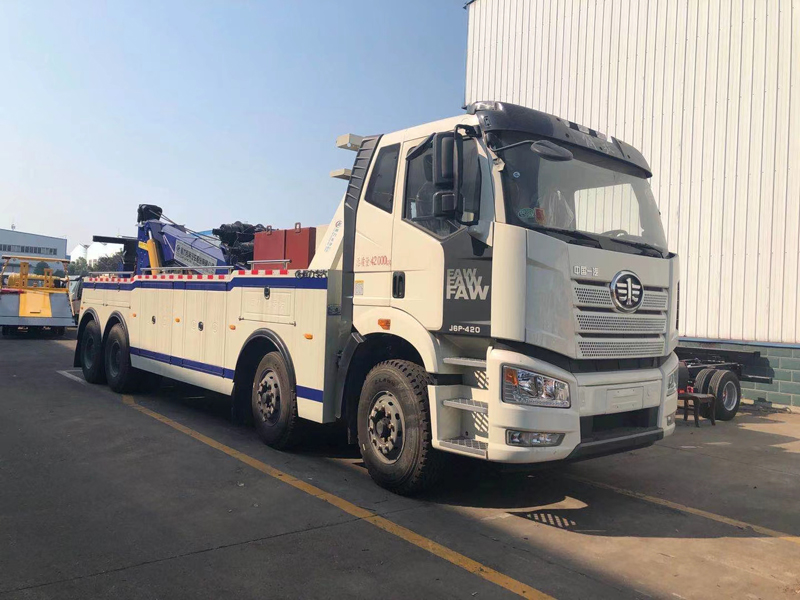 國(guó)六解放25噸拖吊聯(lián)體清障車